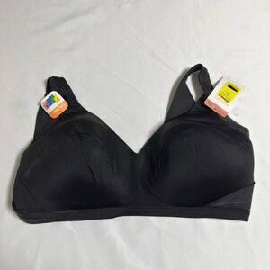Warner's No Side Effects Wirefree Contour Bra Size 3XL Black RA2231A